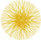 SARO LIFESTYLE Adalynn Collection Straw Design Placemats (Set of 4), 15", Yellow"...