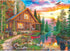 RoseArt - My Happy Place - Forest Cabin Home - 1000 Piece Jigsaw Puzzle for Adults...