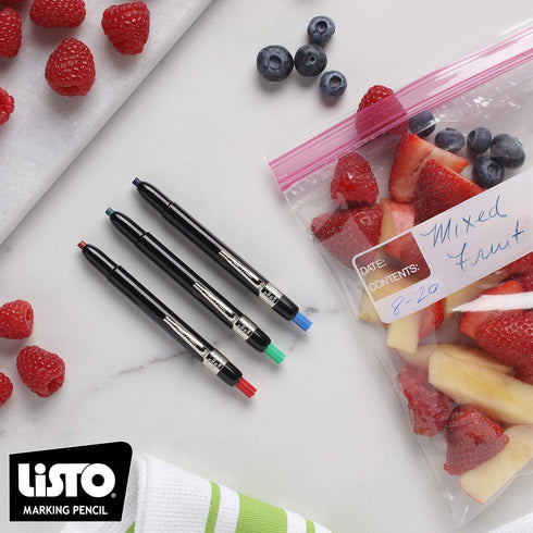 Listo 162 Marking Pencils Refill - Box of 72, Grease Pencils/China Marking Pencils/Wax Pencils - Made in USA (Blue)...