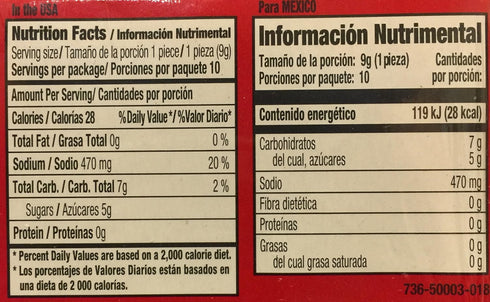 Lorena Sandia Del Puesto Watermelon Flavored Candy, 10 Count...