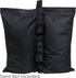 Sunnydaze Polyester Sandbag Canopy Weights - Fillable Canopy Anchors - Easy to Attach - Set of 4 - Black...