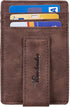 Travelambo Money Clip for Men Magnetic Front Pocket Wallet Slim Wallet Minimalist Card Holder RFID Blocking (Coffee)...