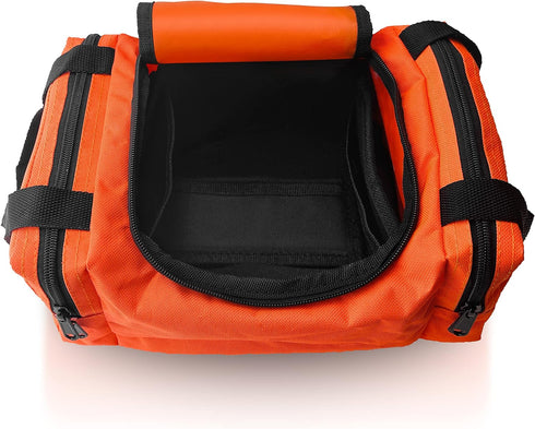 ASA TECHMED First Aid Responder EMS Emergency Medical Trauma Bag EMT, Fire Fighter, Police Officer, Paramedics, Nurse, Orange...