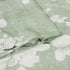 FMFUNCTEX Green White Kitchen Tier Curtains 24 Inch Length Blossom Print Half Window Drapes for Bathroom Floral Patterned Light Filtering Privacy ...