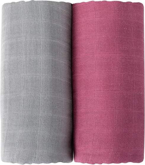 muslin swaddle blankets, Swaddle Blanket for Baby Boys and Girls, 2-Pack Breathable and Skin-Friendly Baby Receiving Blankets Swaddle Wrap,newborn...