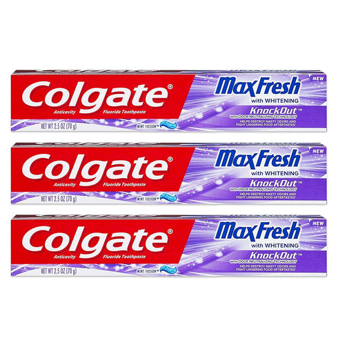 Colgate Max Fresh Knockout Gel Toothpaste, 2.5 Ounce Pack Of 3...