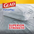 Glad Trash Bags, ForceFlex Tall Kitchen Drawstring Garbage Bags, Fresh Clean, 13 Gal, 40 Ct (Package May Vary)...