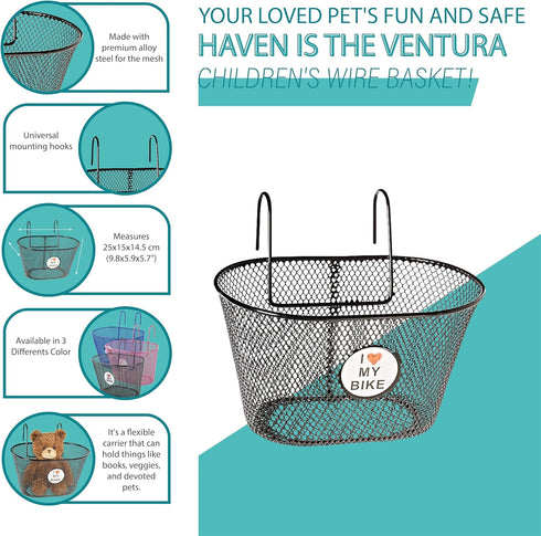 Ventura Children's Wire Basket in Multiple Colors...