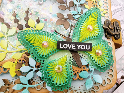 Alinacutle Teardrop Borders Nesting Frames Die Cut DIY Album Frames Metal Cutting Die for Handmade Card Making Scrapbooking Album Paper Craft Temp...