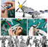 Testors Cement Plastic Model Glue Adhesive 2-Pack, 6 Fine Detail Miniatures Paint Brushes, Precision Crafting Knife with Extra Blades and Tips...