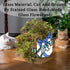 Purple Cat Flower Pot,Cute Pots for Plants,Small Plant Pot with Unique Cat Face Design,Tiltable Cat Terrarium Decoration,4.6x5.15x2.3 in(Excluding...