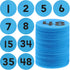 48 Pcs Carpet Floor Circle Sit Markers, Numbers 1-48 Carpet Dots for Classroom Spot Markers 4 Inch Floor Dots for Teachers Students Kids Home Elem...