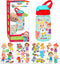 Creative Kids Cocomelon Decorate Your Own Water Bottle BPA Free with 4 Sheets of Stickers - Leak-Proof, Pop-Up Spout Cover - Easy to Grip School o...