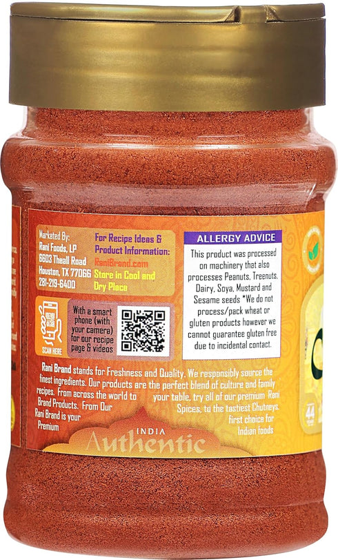 Rani Chilli Powder (Mirchi) Ground Indian Spice 3oz (85g) PET Jar ~ All Natural | Salt-Free | Vegan | No Colors | Gluten Friendly | NON-GMO | Kosh...