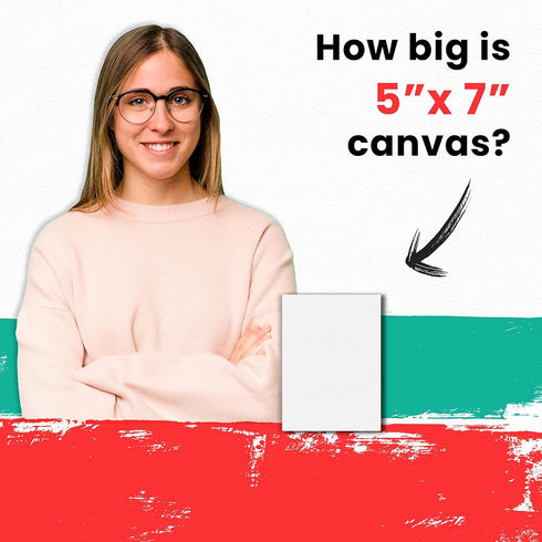 Chalkola Paint Canvas Panels 5x7 inch (15 Pack) for Acrylic Painting & Oil Art, Primed 100% Cotton Boards, Acid-Free for Professional Artists, Hob...