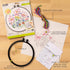 Bucilla Watercolor 6" Stamped Embroidery Kit, Kaleidoscope Butterfly, Includes 4-Color Printed Fabric, 6" Hoop, Embroidery Floss, Needle, and Inst...