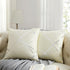 GIGIZAZA Decorative Couch Pillow Covers 24 x24,White Thick Cushion Pillows Covers,Sofa Square Accent Pillows Set of 2...