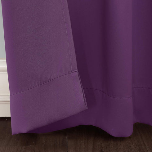 Sun Zero Riley Kids Bedroom Blackout Grommet Curtain Panel, 40" x 63", Purple...
