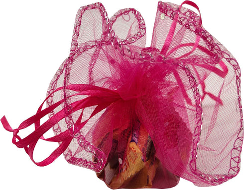 100pcs Sheer Organza Favor Bags Round Drawstring Organza Jewelry Candy Pouch 26cm/10.2 inch Diameter Christmas Wedding Party Favor Gift Packaging ...