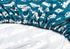 Camco Life is Better at The Campsite Queen-Size Bed Sheets | Set Includes (1) Fitted, (1) Flat Sheet and (2) Pillow Cases | Blue RV Print (53298)...