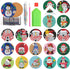 18 Pcs Christmas Diamond Painting Coasters Kits 4 Inch Coasters for Drinks with Cork Base Diamond Art Supplies Santa Claus Snowman Painting Kit fo...