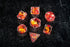 FanRoll by Metallic Dice Games Dragon StormTM Inclusion Resin Dice Set: Red Dragon...