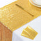 ShinyBeauty Gold Table Runners 2 Packs 12inx108in Sequin Table Runners Gold Glitter Table Runner for Weddings 108 Inches Long Fall Table Runner fo...