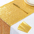 ShinyBeauty Gold Table Runners 2 Packs 12inx108in Sequin Table Runners Gold Glitter Table Runner for Weddings 108 Inches Long Fall Table Runner fo...