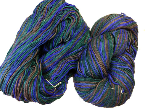 Silk Roving Worsted Weight Yarn Singles - Pure mulberry silk duke yarn (100 Grams, Sydney)......