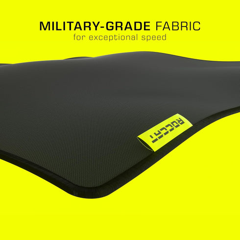 ROCCAT Sense Pro Square PC Gaming Mousepad, Non Slip Rubber Back, Speed Military-Grade Fabric with Low-Profile Stitched Edges, Durable Computer De...