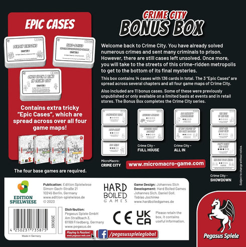 Micro Macro Crime City: Bonus Box - Tabletop Mystery Game Expansion...