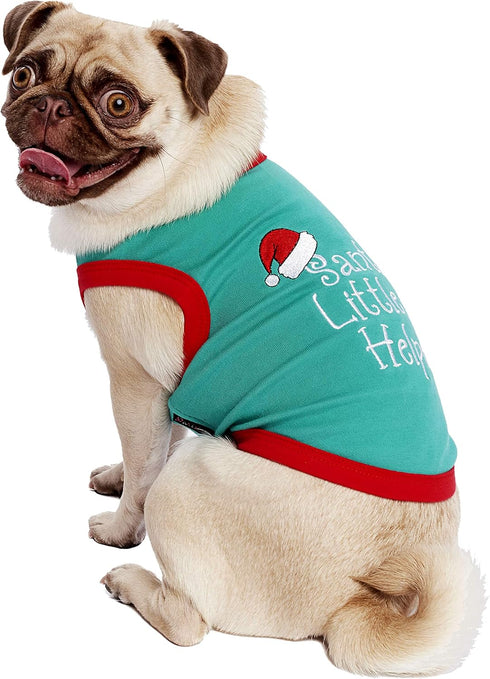 Parisian Pet Funny Christmas Holiday Dog Cat Pet Shirts Tee Tanks - Naughty or Nice, Santa Outfit, Elf Size, Santa's Helper, Sorry Santa I Ate You...