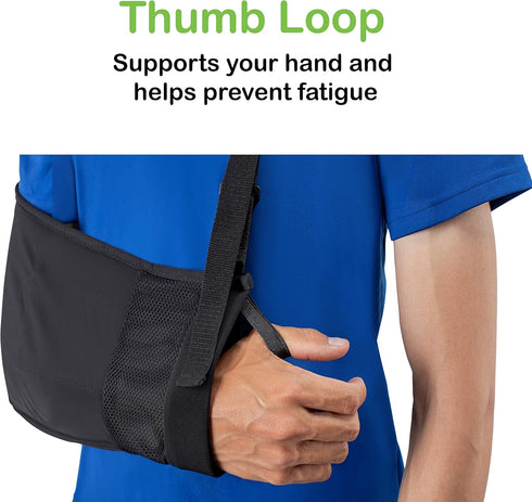 Custom SLR/Healjoy Medical Arm Sling with Split Strap Technology, Ergonomic Design for Men & Women...