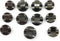 Gun Metal Silver Metal Buttons Sets for Suit & Blazers 11 Pc. Pewter Buttons - Grey Metal Buttons...