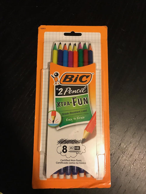 BIC Xtra-Fun Graphite Pencil, #2 HB, 8-Count...