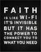 Posterizer 1 pcs-faith is invisible but powerful-funny religious quote-Religious Posters-Motivational & Inspirational Art-Gifts for Christians - U...