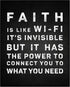 Posterizer 1 pcs-faith is invisible but powerful-funny religious quote-Religious Posters-Motivational & Inspirational Art-Gifts for Christians - U...