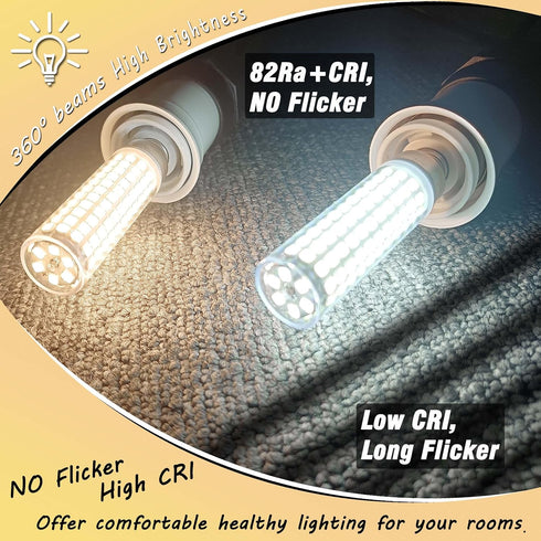 E17 LED Bulb 10 Watt Equivalent 100W 4000K Natural White 1000lm Non-Dimmable 120V E17 Intermediate Base LED Bulb for Desk Lamp, Ceiling Fan Lights...