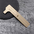 Retro Vernier Caliper Copper Alloy Mini Brass Sliding Pocket Caliper Metal Double Scale for Measuring Gemstones and Jewelry Components Bead Wire G...
