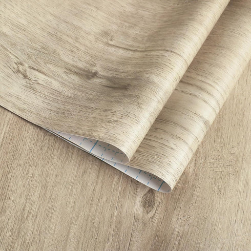 118"X17.7" Light Brown Wood Grain Contact Paper Faux Wood Peel and Stick Wallpaper Wood Removable Self Adhesive Waterproof Wallpaper...