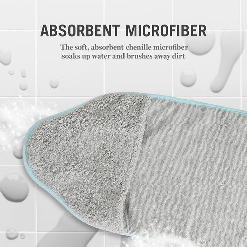 Martha Stewart - Multi-Functional Shammy Drying Towel w/TPR paw | Elegant Dog Grooming Tool for Drying & Massaging| Absorbent Microfiber Dog Groom...