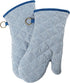 1 Pair Yarn Dyed Oven Mitts 100% Cotton Heat Resistant 470 Degree Gloves Men Women Cooking Baking Barbecue BBQ Microwave Crafting Machine Washable...