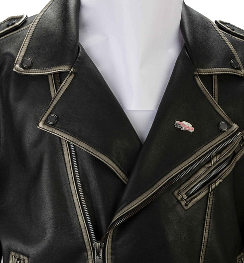 Lapel Pin Vintage Car Soft Red And Grey Brooch Badge, Shirt Studs for Men And Women...