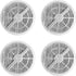 Fette Filter - True HEPA Replacement Filters with Activated Carbon Compatible with Fridababy, Meleden, RIGOGLIOSO GL-2103 Air Purifiers and JINPUS...