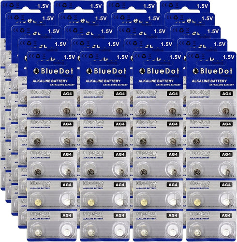 Lot of (200) Count Pieces AG4 377 LR626 SR66 Coin Button Cell Battery Suitable for Watches, Clocks, Toys, Calculators, Remote Controls and More, B...