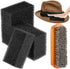 5 Pieces Felt Hat Cleaning Sponge Felt Hat Brush Felt Hat Cleaner Horse Hair Wood Hat Brush Hat Cleaning Kit for Felt Hat Cowboy Hat Baseball Hat...