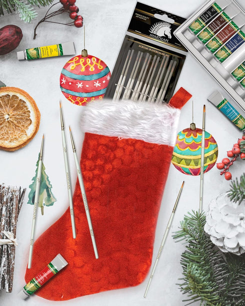 MyArtscape Artist Supplies Miniature Paint Brushes, Set of 12 for Detail & Fine Point Painting - use with Acrylic, Watercolor, Oil, Gouache - for ...