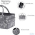 Sammy & Lou Collapsible Floral Felt Storage Caddy, Divided Design To Keep Diapers, Wipes And Changing Items Organized, Two Handles, 11.5 in x 6 in...