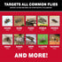 Catchmaster Pro Series Fly Bag 2-Pack, Hanging Fly Trap Outdoor Home, Bug Catcher and Flying Insect Trap with Food Based Lure, Pet Safe Pest Contr...