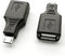 USB 2.0 Micro USB Male to USB Female OTG Adapter (2 Pack)...